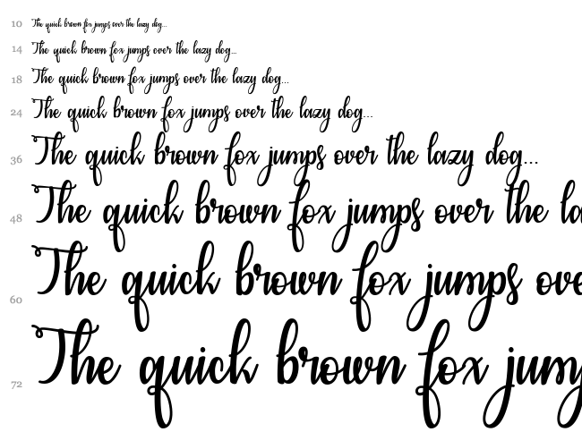 Congrats Calligraphy font waterfall